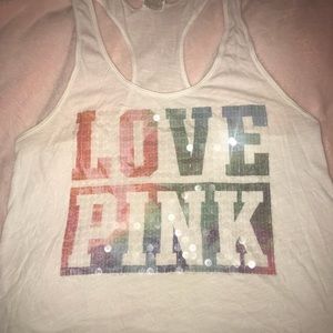 Pink sequins Tank